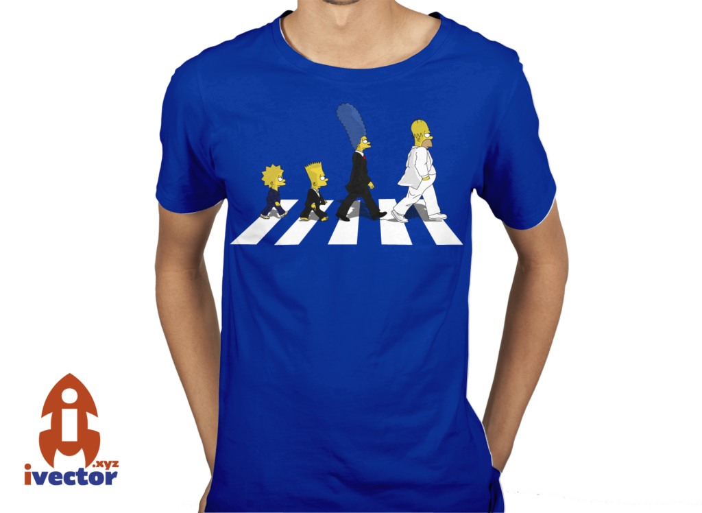 simpson-the-beatles-playera3-1024x748 The Simpson personajes The Beatles vector Eps