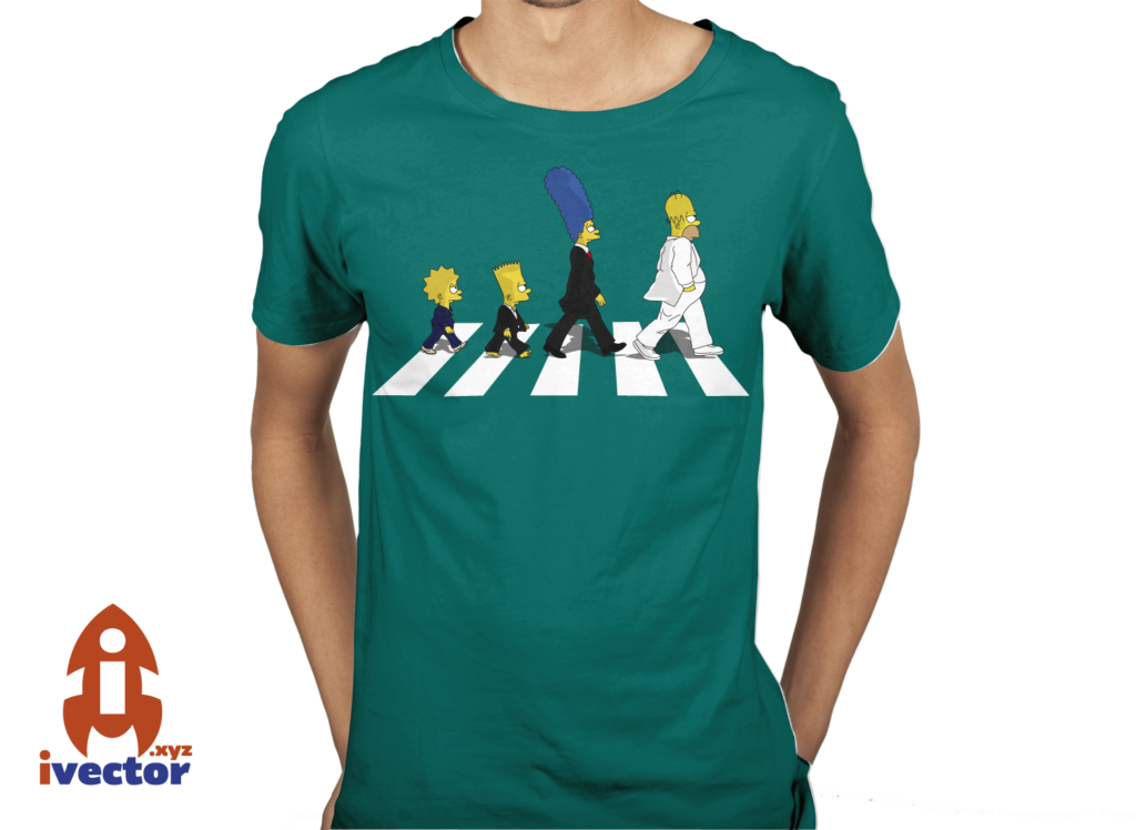 simpson-the-beatles-playera6-1024x748 The Simpson personajes The Beatles vector Eps