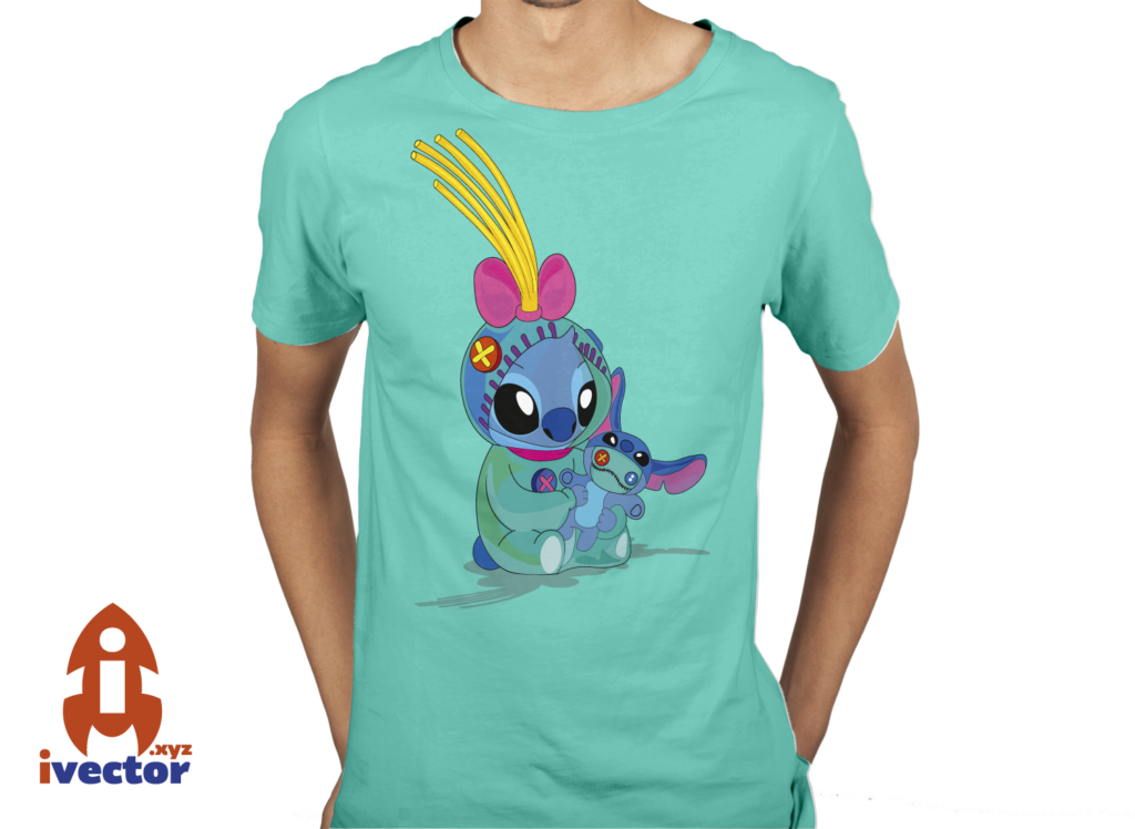 stitch-muneco-playera-2-1024x748 Stitch muñeco disfrazado vector