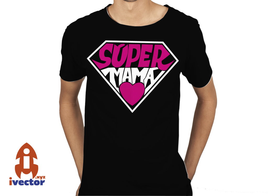 super-mama-corazon-playera-1-1024x748 Súper Mamá Corazón vector Eps PDF