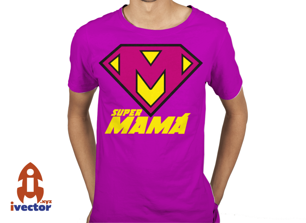 super-mama-playera-1-1024x748 Super Mamá logo Vector corte vinil Eps PDF