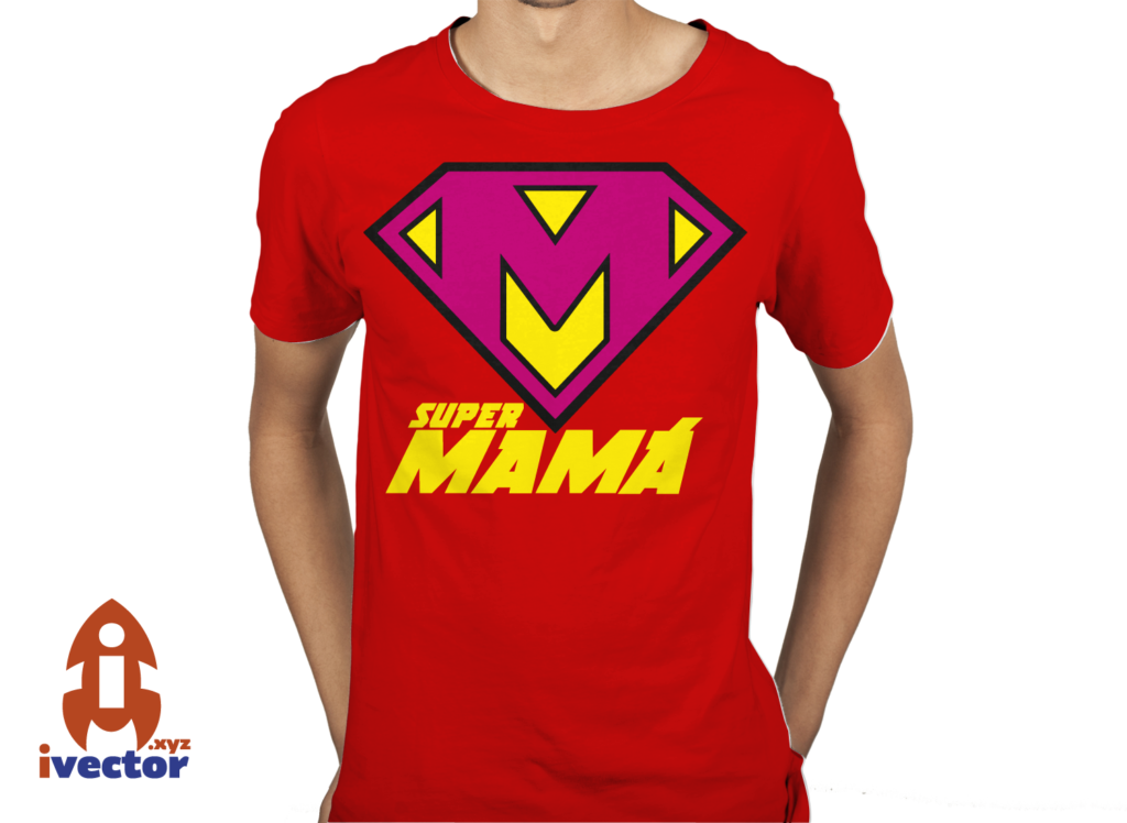 super-mama-playera-3-1024x748 Super Mamá logo Vector corte vinil Eps PDF