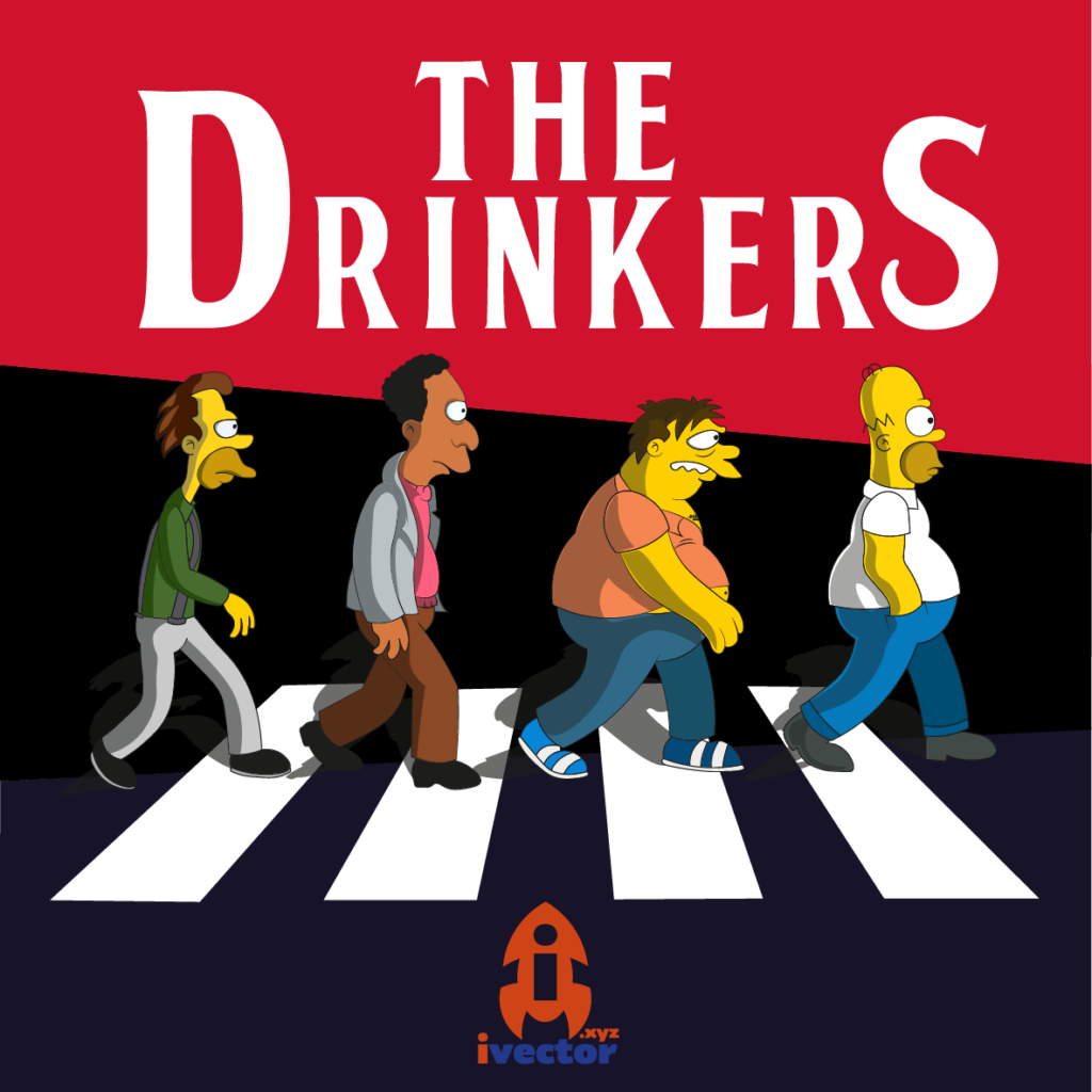 the-drinkers-simpson-vector-eps-1024x1024 The Drinkers Logo Beatles Simpsons Vector Eps