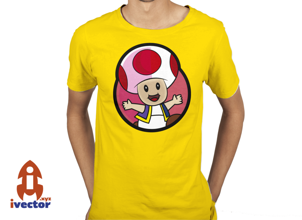 toad-mario-bros-playera-3-1024x748 Toad Mario Bross vector EPS PDF