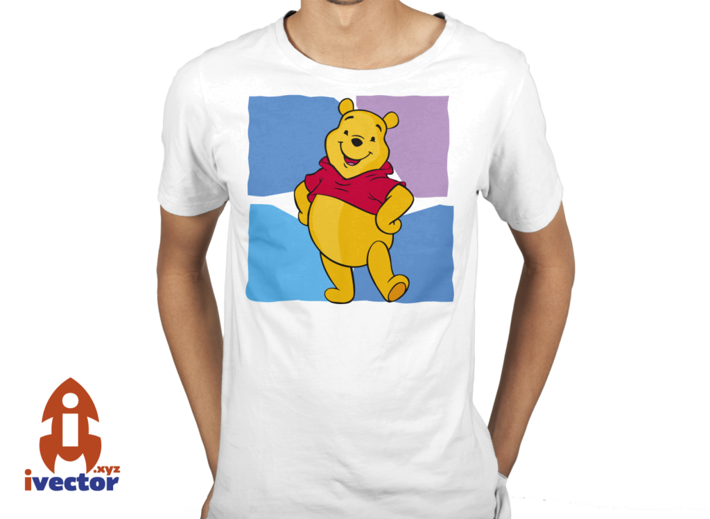 winnie-pooh-vecto-playera-1024x748 Winnie Pooh sonriente vector eps