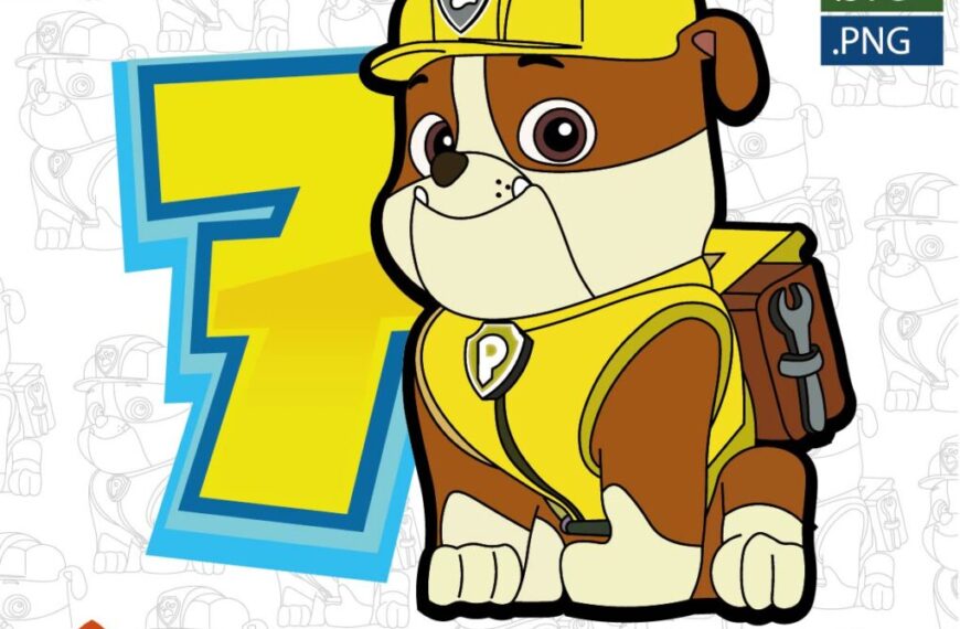 PLAYERA CUMPLEAÑOS PAW PATROL EDITABLE EPS PDF SVG