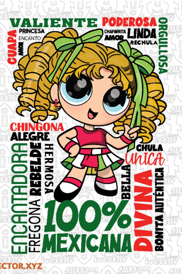 100-Mexicana-–-Diseno-Colorido-con-Palabras-y-Orgullo-Mexicano-VR2_Mesa-de-trabajo-1-600x900 VECTORES Y RECURSOS