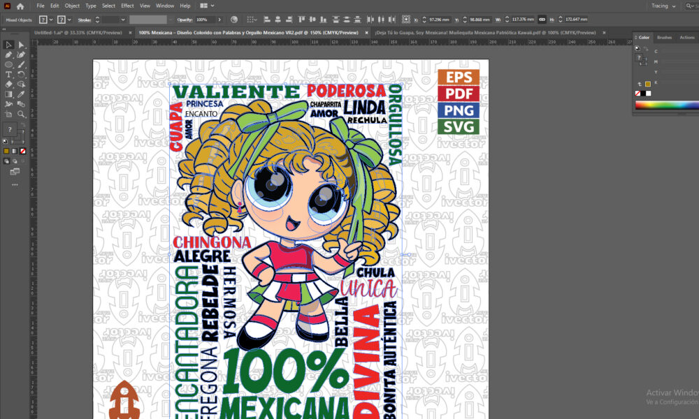 100-Mexicana-–-Diseno-Colorido-con-Palabras-y-Orgullo-Mexicano-VR2_Mesa-de-trabajo-2 100% Mexicana – Diseño Colorido de Orgullo y Tradición