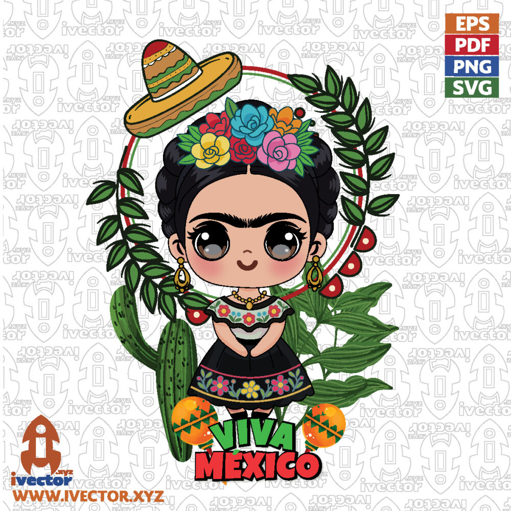 100-Mexicana-–-Munequita-Mexicana-con-Flores-y-sombrero_Mesa-de-trabajo-1 VECTORES Y RECURSOS