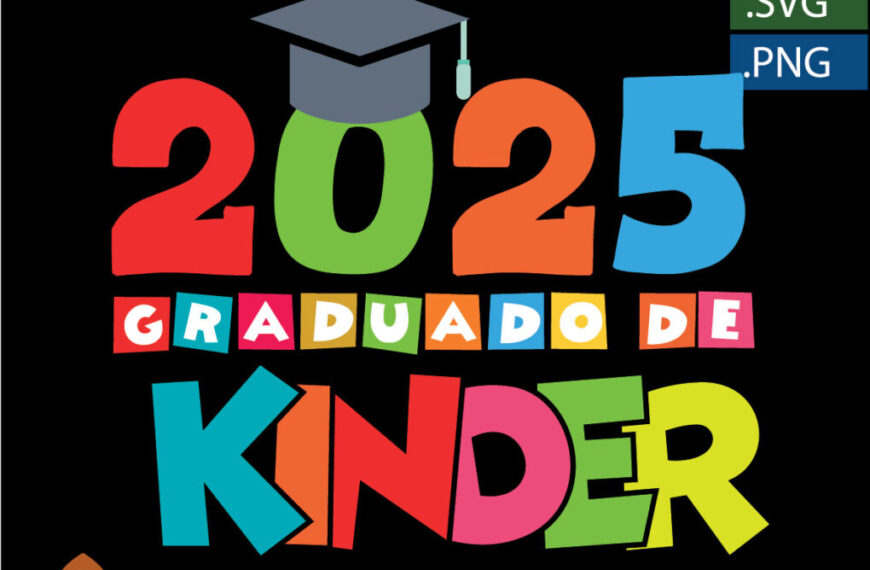 2025 GRADUADO KINDER VECTOR EDITABLE