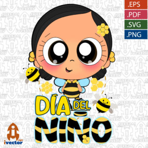 ABEJITA-NINA-DIA-DEL-NINO-VECTOR-EDITABLE_Mesa-de-trabajo-1-300x300 VECTORES Y RECURSOS