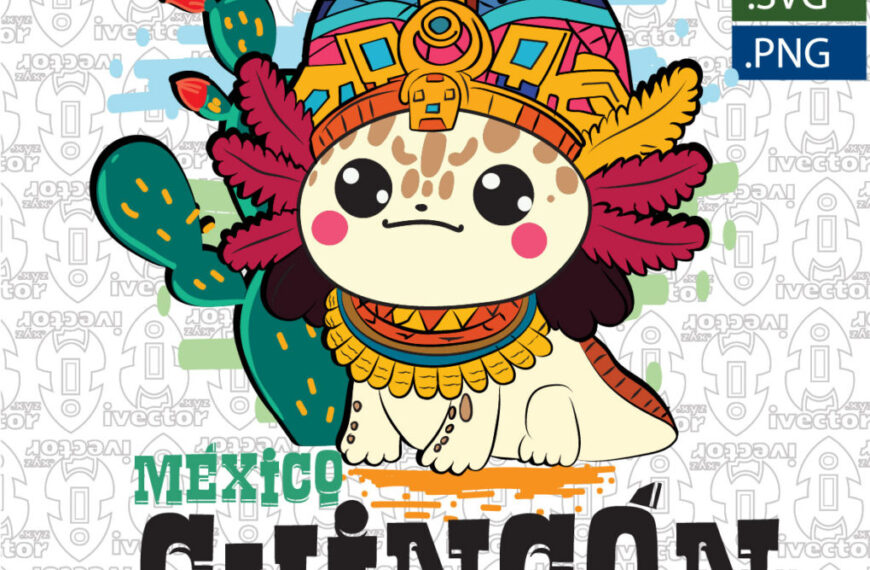 AJOLOTE MEXICO CHINGO VECTOR EDITABLE
