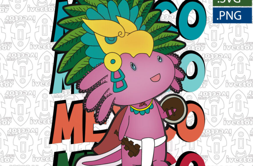 AJOLOTE MEXICO VECTOR EDITABLE EPS