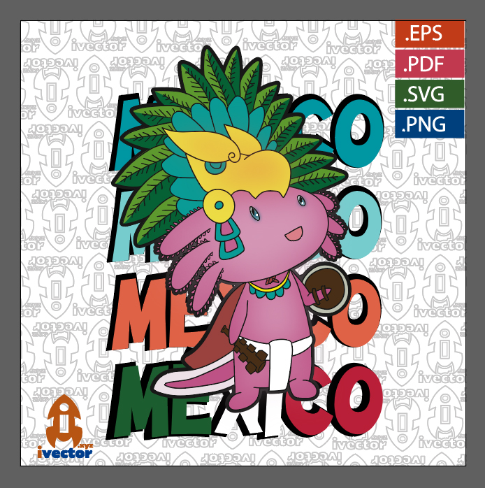 AJOLOTE-MEXICO-VECTOR-EDITABLE-EPS_p2 AJOLOTE MEXICO VECTOR EDITABLE EPS