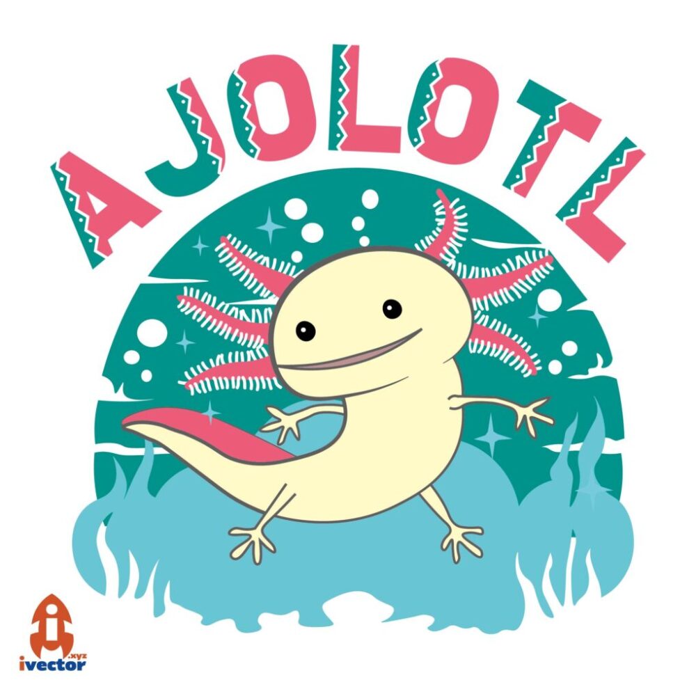 AJOLOTL VECTOR COLORIDO EDITABLE EPS PDF