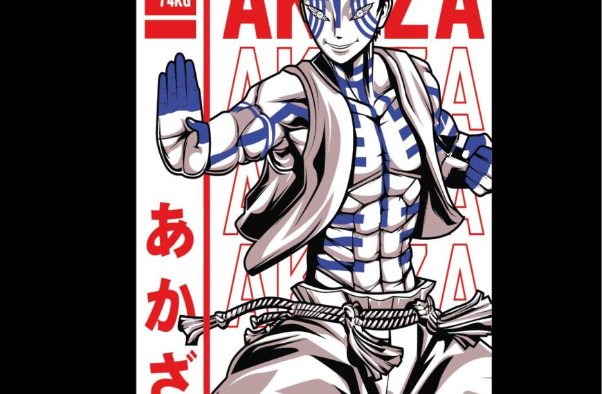 AKAZA DEMON SLAYER VECTOR