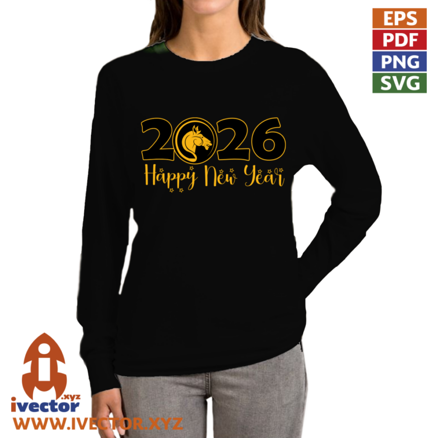 ANO-NUEVO-CHINO-2026-CABALLO-DE-FUEGO-P2 HAPPY NEW YEAR 2026 CABALLO DE FUEGO AÑO CHINO VECTOR