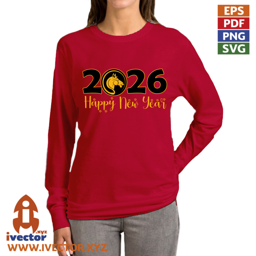 ANO-NUEVO-CHINO-2026-CABALLO-DE-FUEGO-P3 HAPPY NEW YEAR 2026 CABALLO DE FUEGO AÑO CHINO VECTOR
