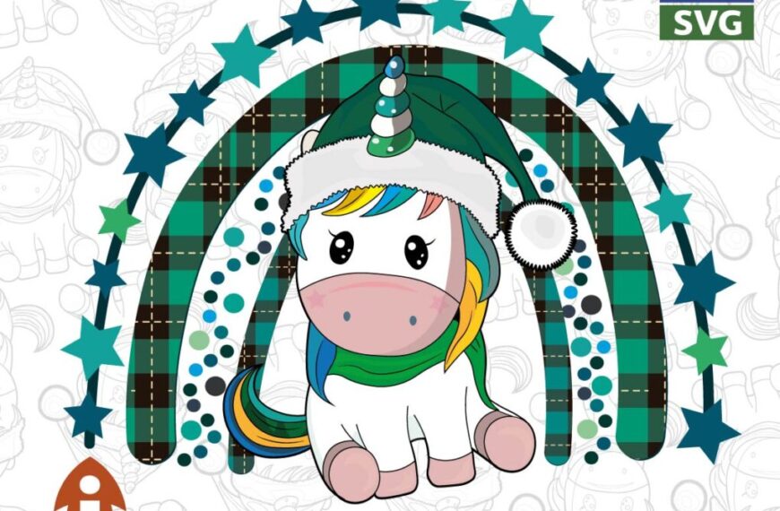 ARCO UNICORNIO NAVIDEÑO VECTOR EDITABLE EPS PDF SVG