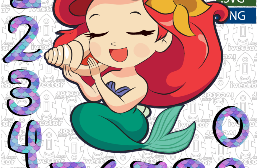 ARIEL SIRENITA CUMPLEAÑOS EPS PDF VECTOR
