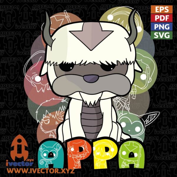 AVATAR-APPA-FUNKO-VECTOR-EDITABLE-01-600x600 Ivector - Recursos Ilimitados DTF