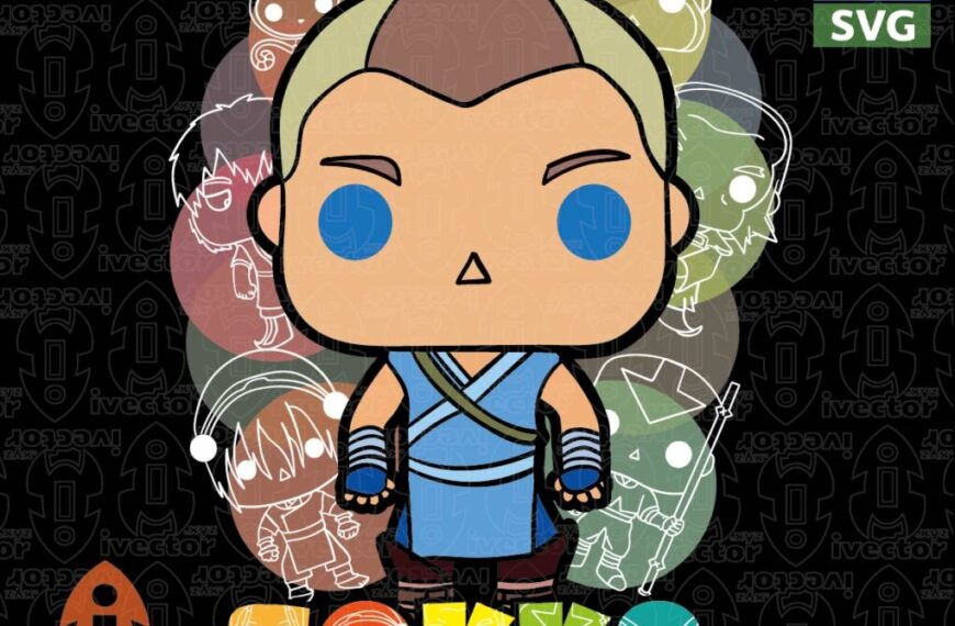 AVATAR SOKKA FUNKO VECTOR EDITABLE EPS PDF