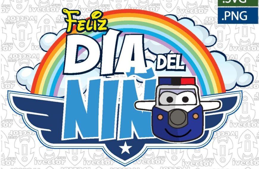 AVIONES AZUL DISNEY VECTOR DIA DEL NIÑO EDITABLE