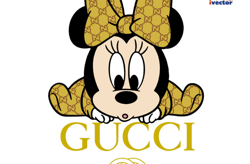 BABY MINNIE GUCCI LOGO VECTOR EDITABLE EPS PDF