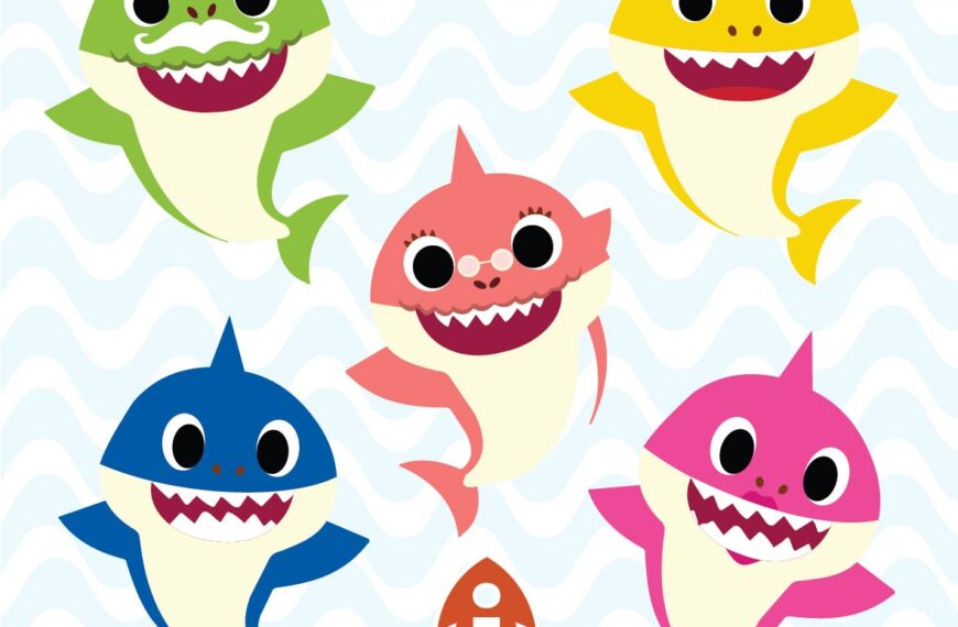 BABY SHARK FAMILIA VECTOR EPS PDF