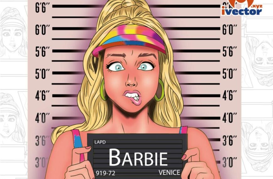 BARBIE VECTOR COMPLETAMENTE EDITABLE EPS PDF SVG