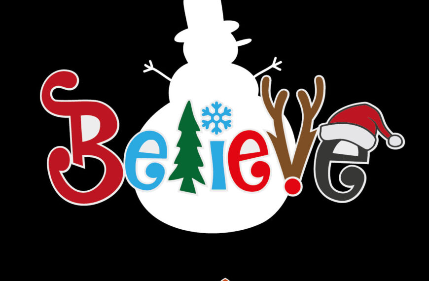 BELIEVE VECTOR NAVIDEÑO EPS PDF EDITABLE