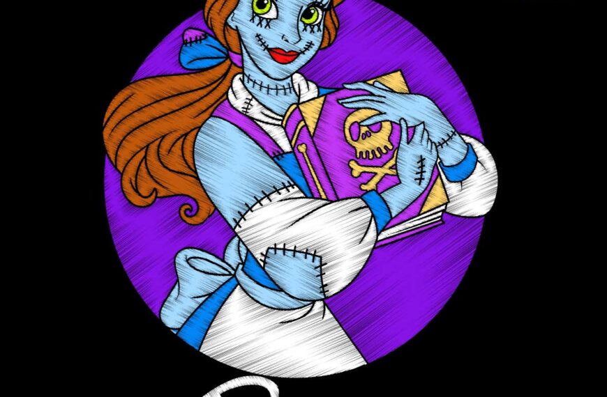 BELLA DISNEY DISFRAZ HALLOWEEN BORDADO EDITABLE