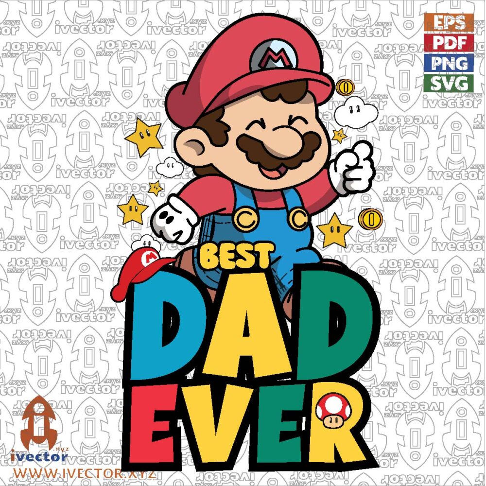 BEST-DAD-EVER-MARIO-BROS-VECTOR-EDITABLE-EPS-PDF_Mesa-de-trabajo-1 VECTORES Y RECURSOS