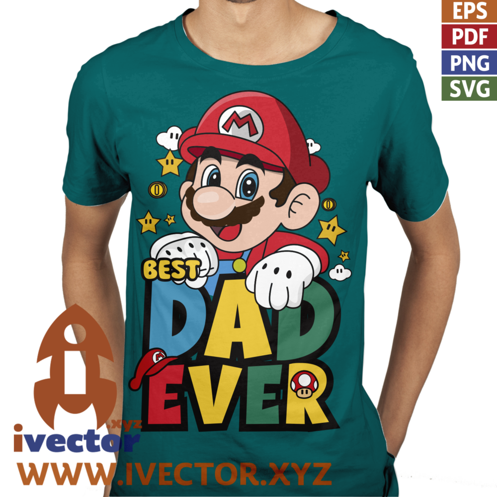 BEST-DAD-EVER-SUPER-MARIO-BROS-VECTOR-EDITABLE-EPS-PDF_P5 BEST DAD EVER SUPER MARIO BROS VECTOR EDITABLE EPS PDF