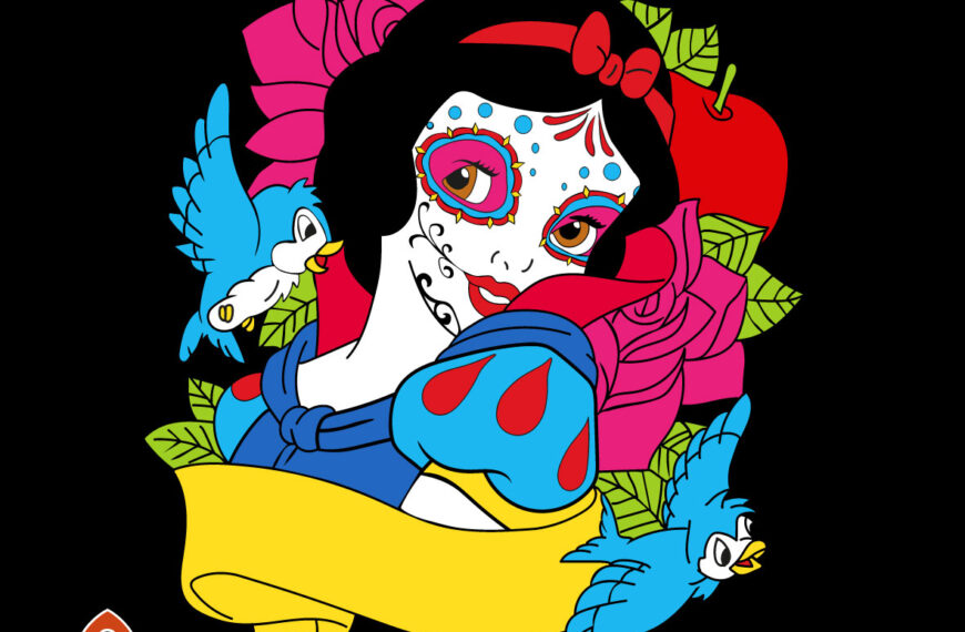 BLANCA-NIEVES-PRINCESA-DISENAY-CALAVERA-VECTOR-01-870x570 Viva México Fiesta Mexicana Corte Vinil eps PDF