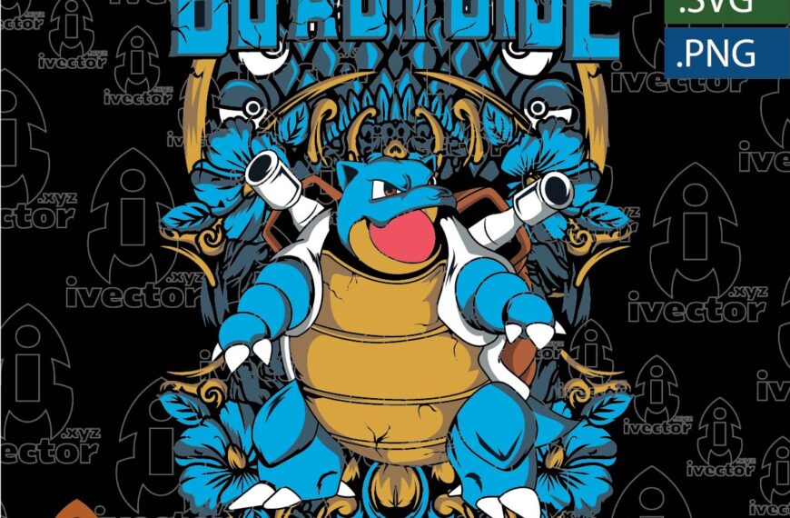 BLASTOISE POKEMON VECTOR EDITABLE