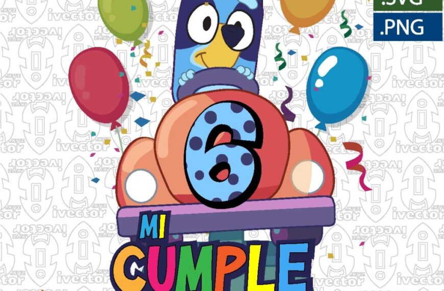 BLUEY AUTO CUMPLEAÑOS GLOBOS