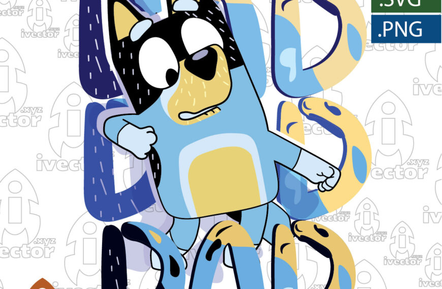BLUEY DAD VECTOR EDITABLE EPS PDF