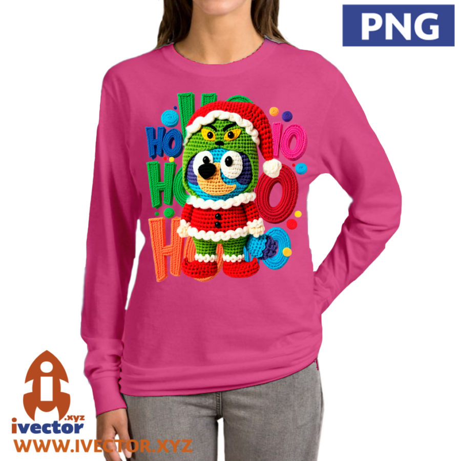 BLUEY-GRINCH-HO-HO-HO-CROCHET-PNG-ALTA-CALIDAD-p2 BLUEY GRINCH HO HO HO CROCHET PNG ALTA CALIDAD