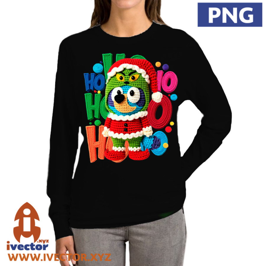 BLUEY-GRINCH-HO-HO-HO-CROCHET-PNG-ALTA-CALIDAD-p4 BLUEY GRINCH HO HO HO CROCHET PNG ALTA CALIDAD