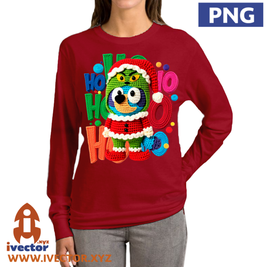 BLUEY-GRINCH-HO-HO-HO-CROCHET-PNG-ALTA-CALIDAD-p5 BLUEY GRINCH HO HO HO CROCHET PNG ALTA CALIDAD