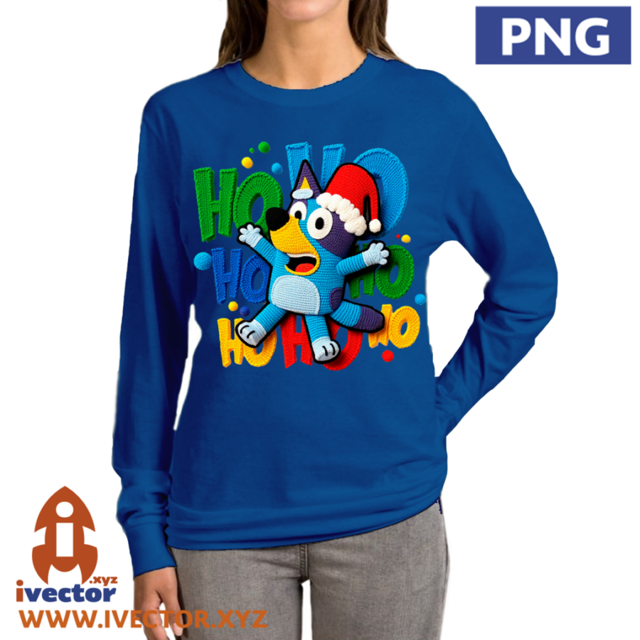 BLUEY-HO-HO-HO-NAVIDENO-PNG-CROCHET-1P BLUEY HO HO HO NAVIDEÑO PNG CROCHET
