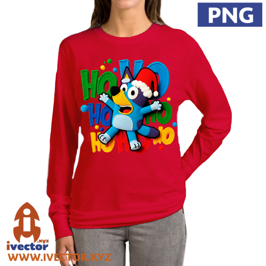 BLUEY-HO-HO-HO-NAVIDENO-PNG-CROCHET-2 BLUEY HO HO HO NAVIDEÑO PNG CROCHET