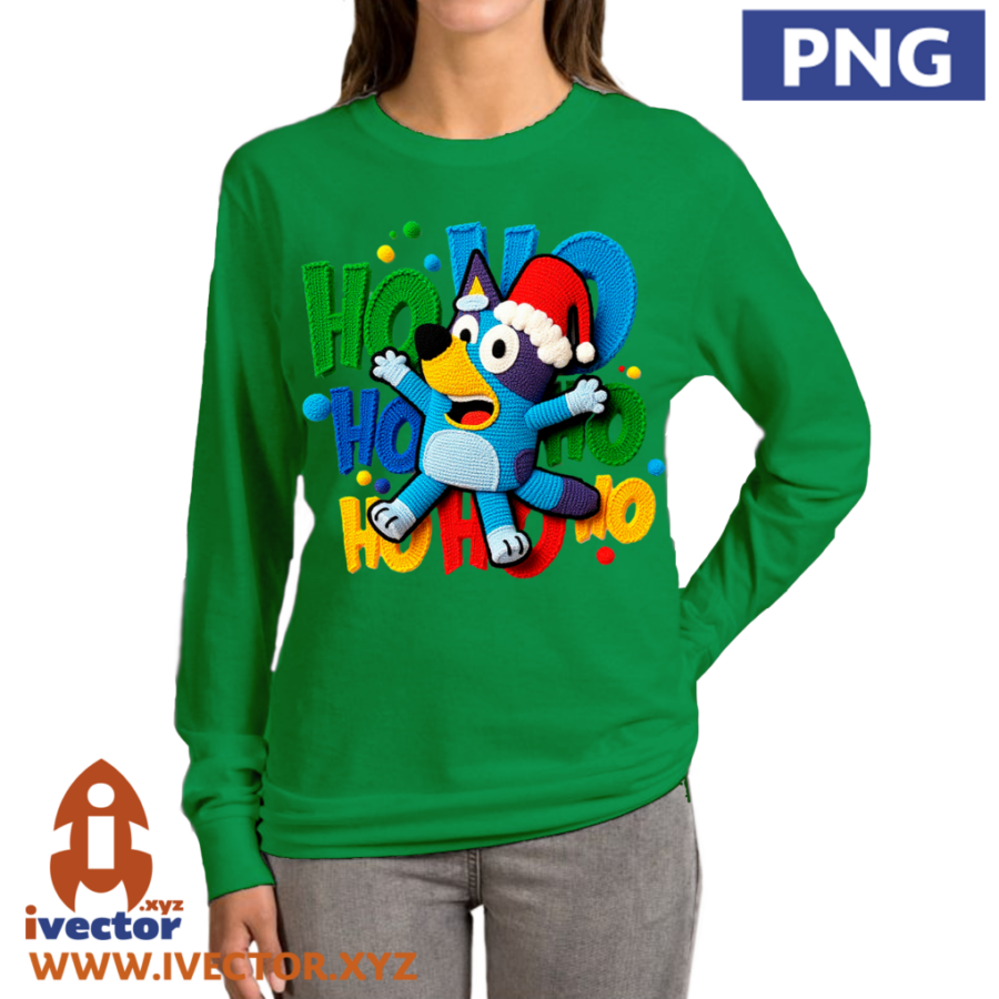 BLUEY-HO-HO-HO-NAVIDENO-PNG-CROCHET-4 BLUEY HO HO HO NAVIDEÑO PNG CROCHET