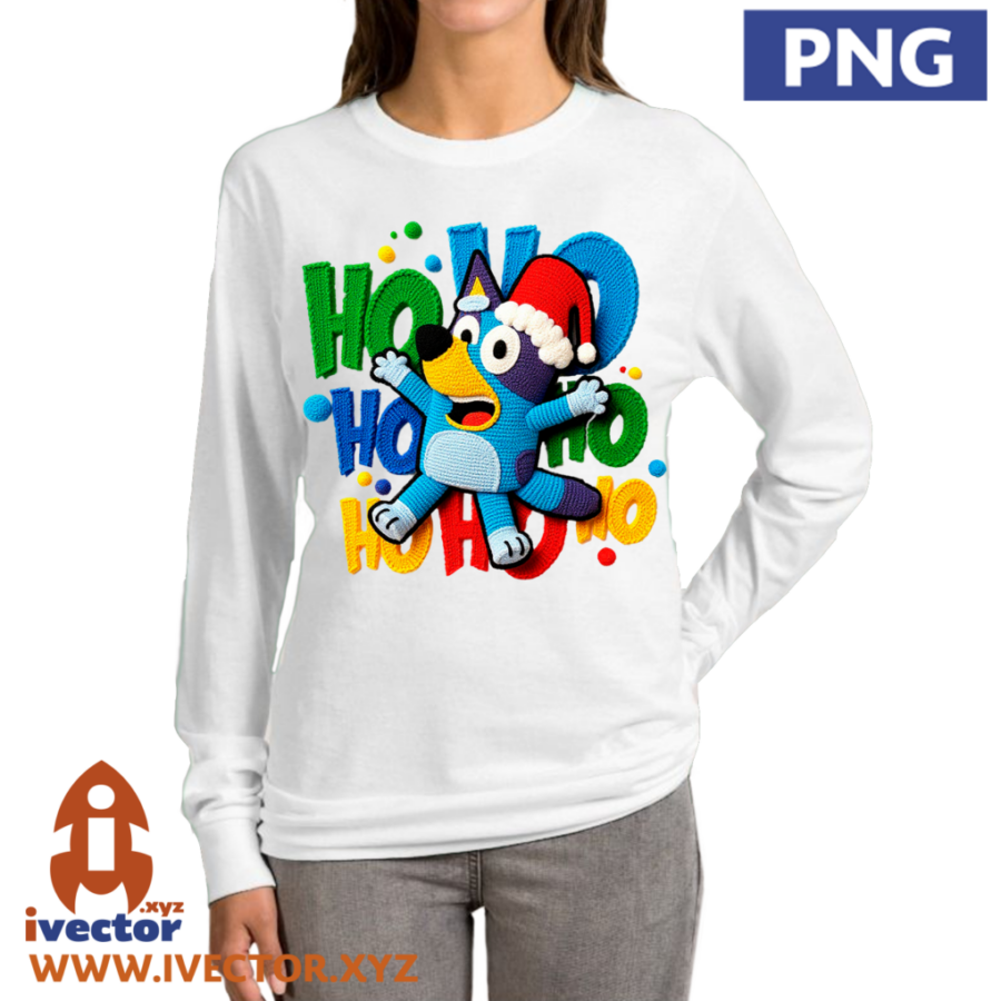 BLUEY-HO-HO-HO-NAVIDENO-PNG-CROCHET-5 BLUEY HO HO HO NAVIDEÑO PNG CROCHET