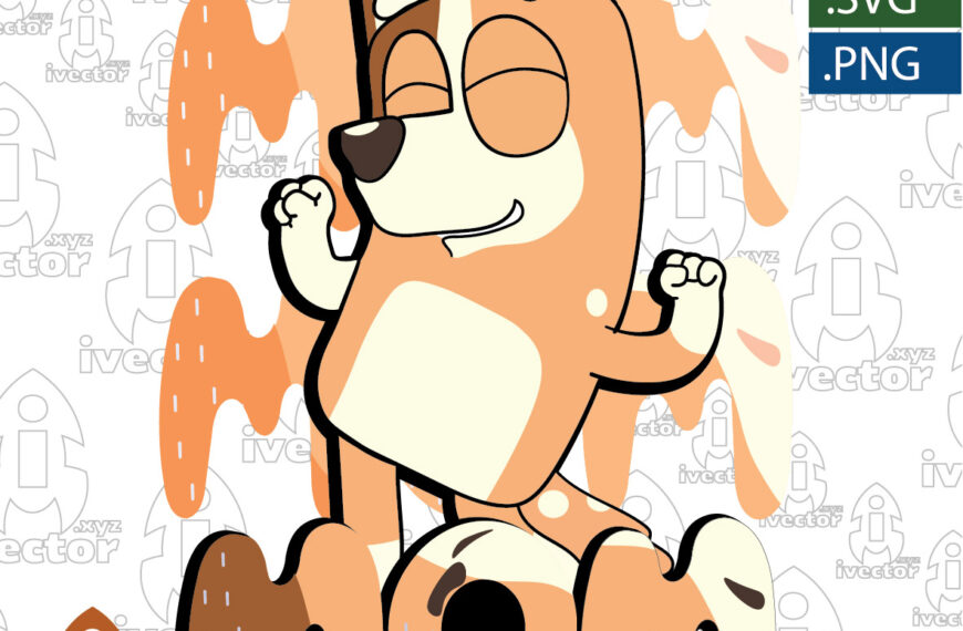 BLUEY MOM VECTOR EDITABLE EPS PDF