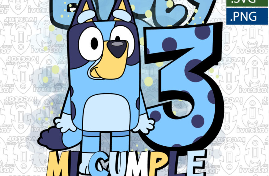 BLUEY VECTOR EDITABLE CUMPLEAÑOS V2