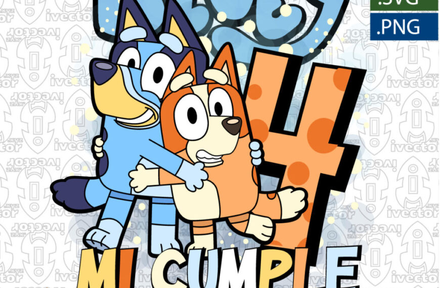 BLUEY VECTOR EDITABLE CUMPLEAÑOS V3