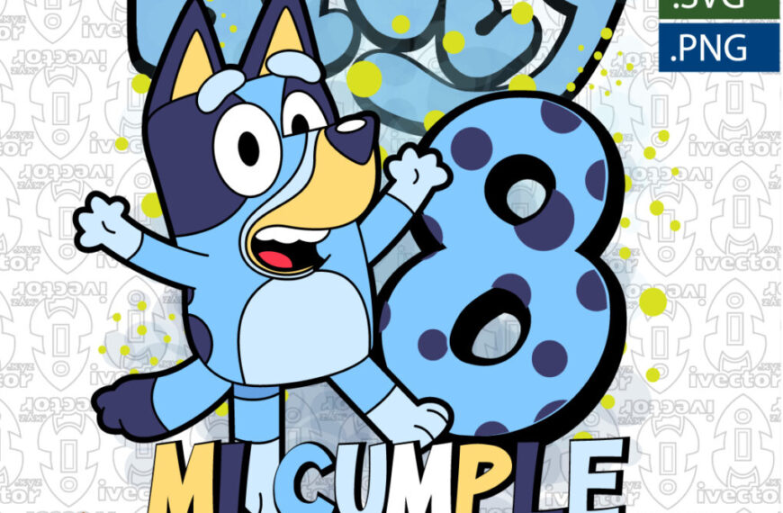 BLUEY VECTOR EDITABLE CUMPLEAÑOS