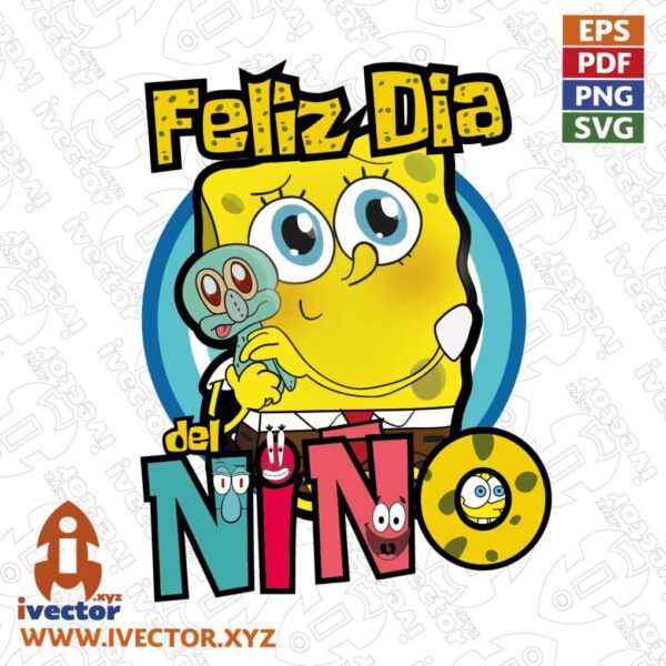BOB-ESPONJA-DIA-DEL-NINO-VECTOR-EDITABLE-01-600x600 Ivector - Recursos Ilimitados DTF